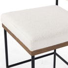 Close up of Four Hands Benton Counter Stool in Fayette Cloud on white background at Addison West.