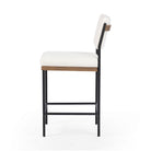 Four Hands Benton Counter Stool in Fayette Cloud on white background at Addison West.