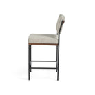 Four Hands Benton Counter Stool in Savile Flannel on white background at Addison West.