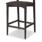 Close up of Four Hands Benton Counter Stool in Savile Flannel on a white background at Addison West