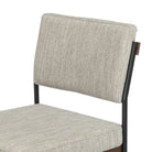 Close up of Four Hands Benton Counter Stool in Savile Flannel on white background at Addison West.