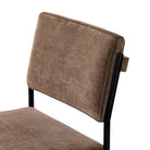 Four Hands Benton Dining Chair in Altair Mushroom on white background at Addison West.