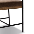 Four Hands Benton Dining Chair in Altair Mushroom on white background at Addison West.