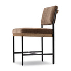 Four Hands Benton Dining Chair in Altair Mushroom on white background at Addison West.