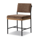 Four Hands Benton Dining Chair in Altair Mushroom on white background at Addison West.
