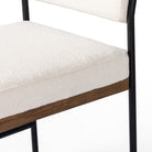 Four Hands Benton Dining Chair in Fayette Cloud on white background at Addison West.