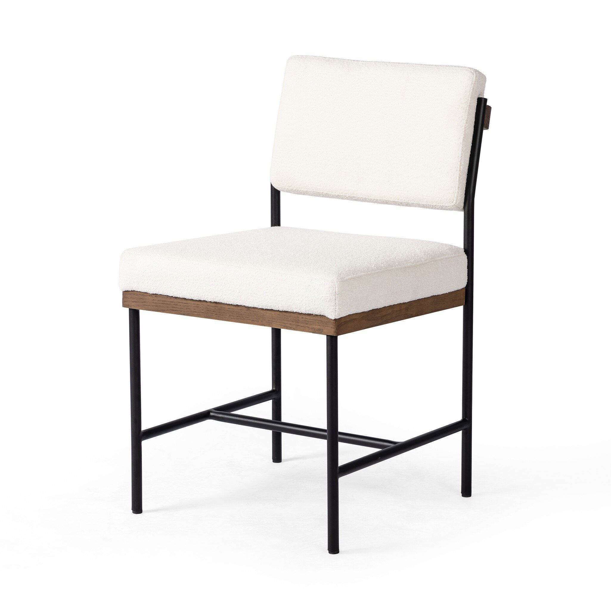 Four Hands Benton Dining Chair in Fayette Cloud on white background at Addison West.
