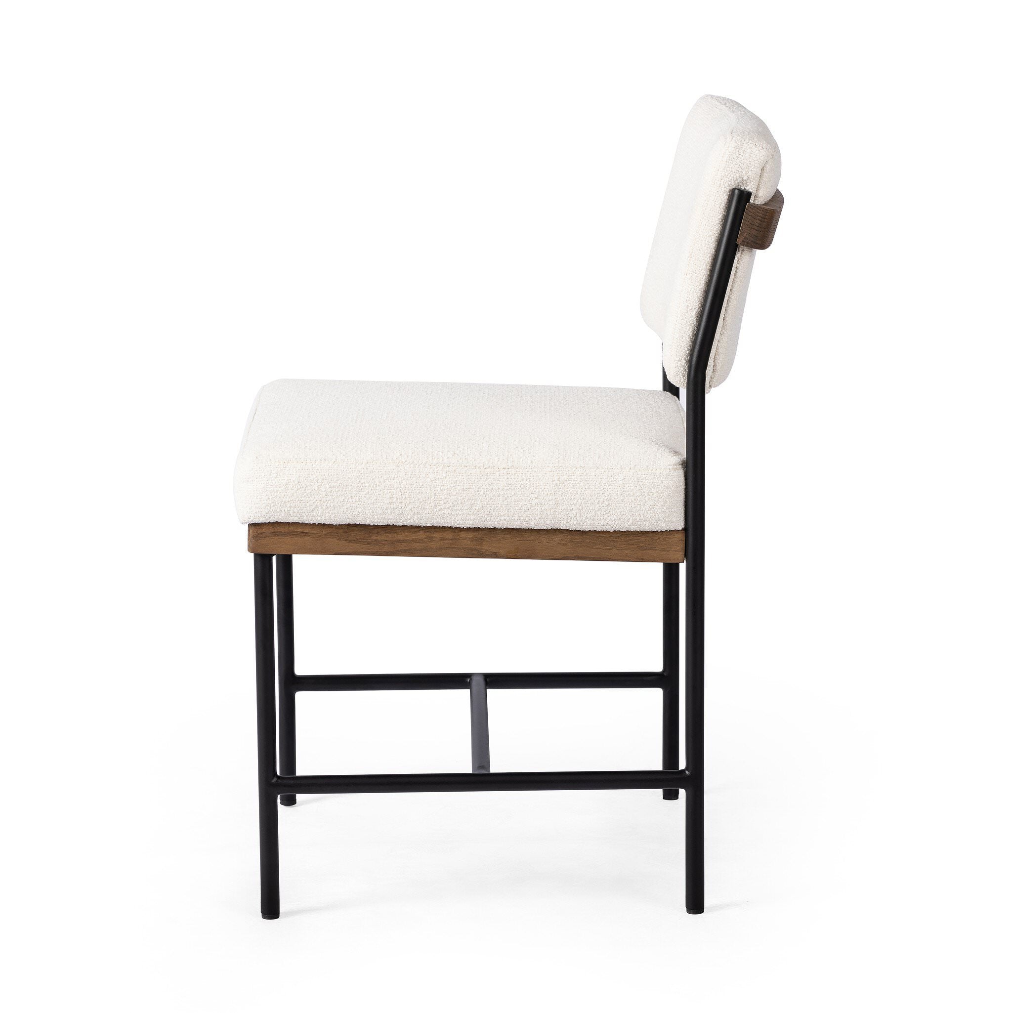 Four Hands Benton Dining Chair in Fayette Cloud on white background at Addison West.