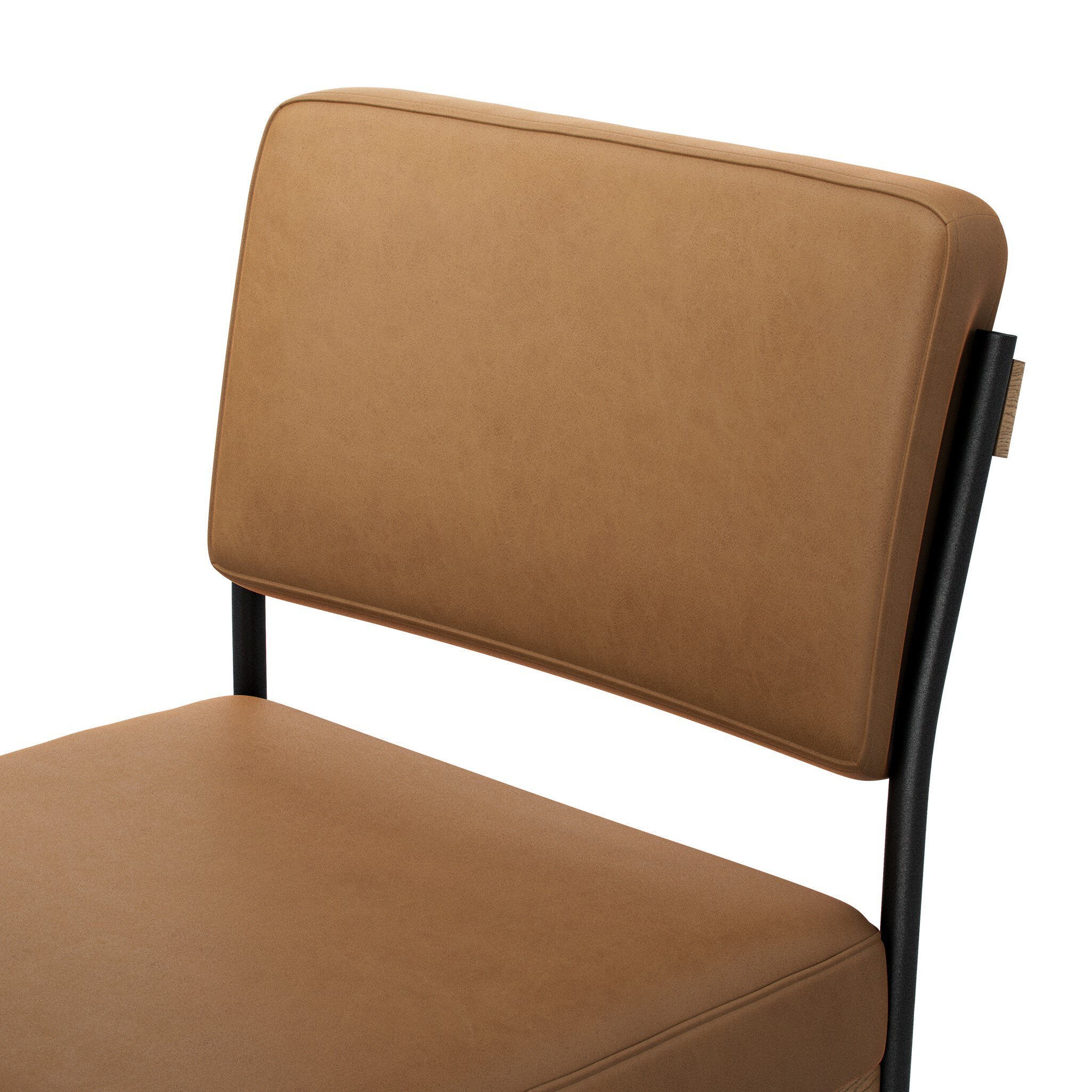 Four Hands Benton Dining Chair in Maestro Camel on white background at Addison West.
