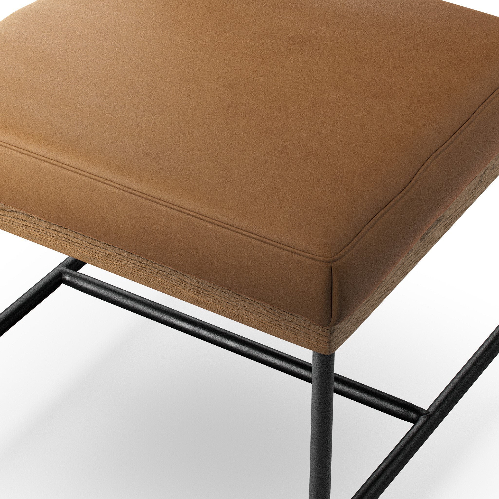 Four Hands Benton Dining Chair in Maestro Camel on white background at Addison West.