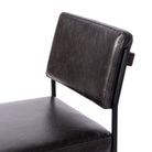 Four Hands Benton Dining Chair in Sonoma Black on white background at Addison West.