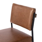 Four Hands Benton Dining Chair in Sonoma Chestnut on white background at Addison West.