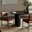 Four Hands Benton Dining Chair in Sonoma Chestnut in dining room at Addison West.
