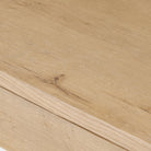 Close up of Four Hands Berke Desk in Aged Smoked Oak Veneer  at Addison West