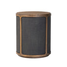 Four Hands Bertie End Table in Stained Saddle Brown Sungkai Veneer on white background at Addison West.
