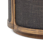 Four Hands Bertie End Table in Stained Saddle Brown Sungkai Veneer on white background at Addison West.