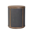 Four Hands Bertie End Table in Stained Saddle Brown Sungkai Veneer on white background at Addison West.