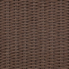 Close up of Four Hands Blaire Outdoor Swivel Chair in Tanned Weave on a white background at Addison West