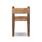 Back of Four Hands Bovard Dining Chair in Stained Toasted Brown on a white background at Addison West