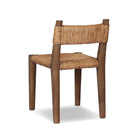 Back of Four Hands Bovard Dining Chair in Stained Toasted Brown on a white background at Addison West