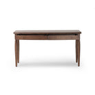 Four Hands Bowfront Desk in Drifted Oak Veneer on a white background at Addison West