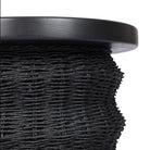 Four Hands Brailey End Table in Black Stained Sungkai on white background at Addison West.