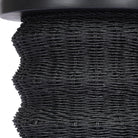Four Hands Brailey End Table in Black Stained Sungkai on white background at Addison West.