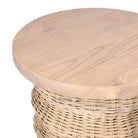 Four Hands Brailey End Table in Smoked Natural Sungkai on white background at Addison West.