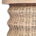 Four Hands Brailey End Table in Smoked Natural Sungkai on white background at Addison West.