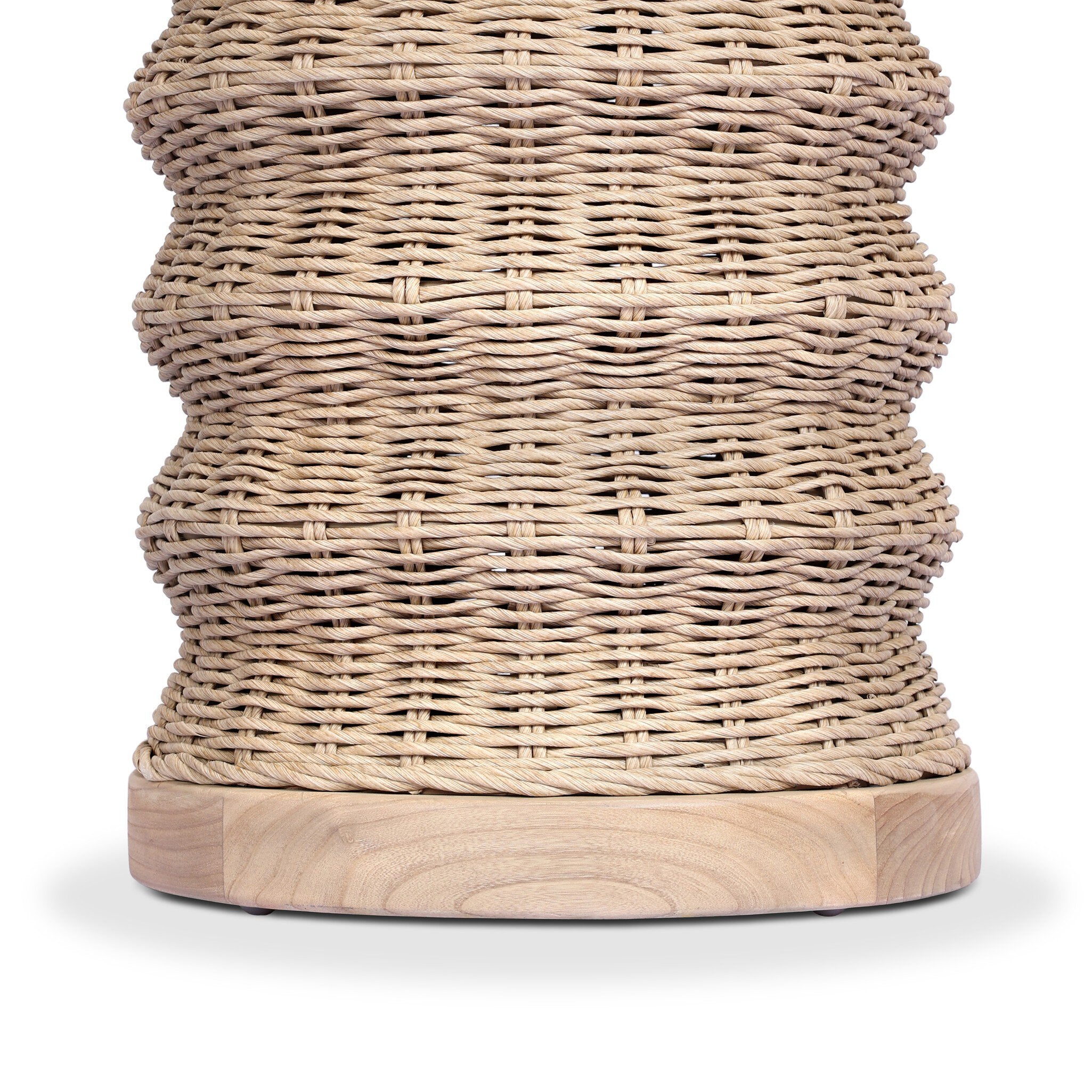 Four Hands Brailey End Table in Smoked Natural Sungkai on white background at Addison West.