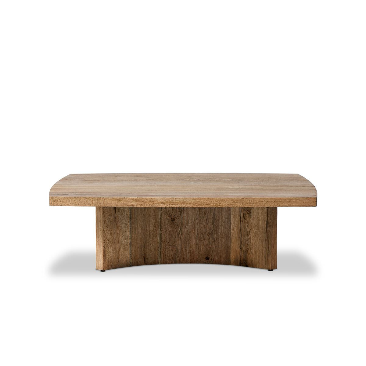 Four Hands Brinton Square Coffee Table in Rustic Oak Veneer