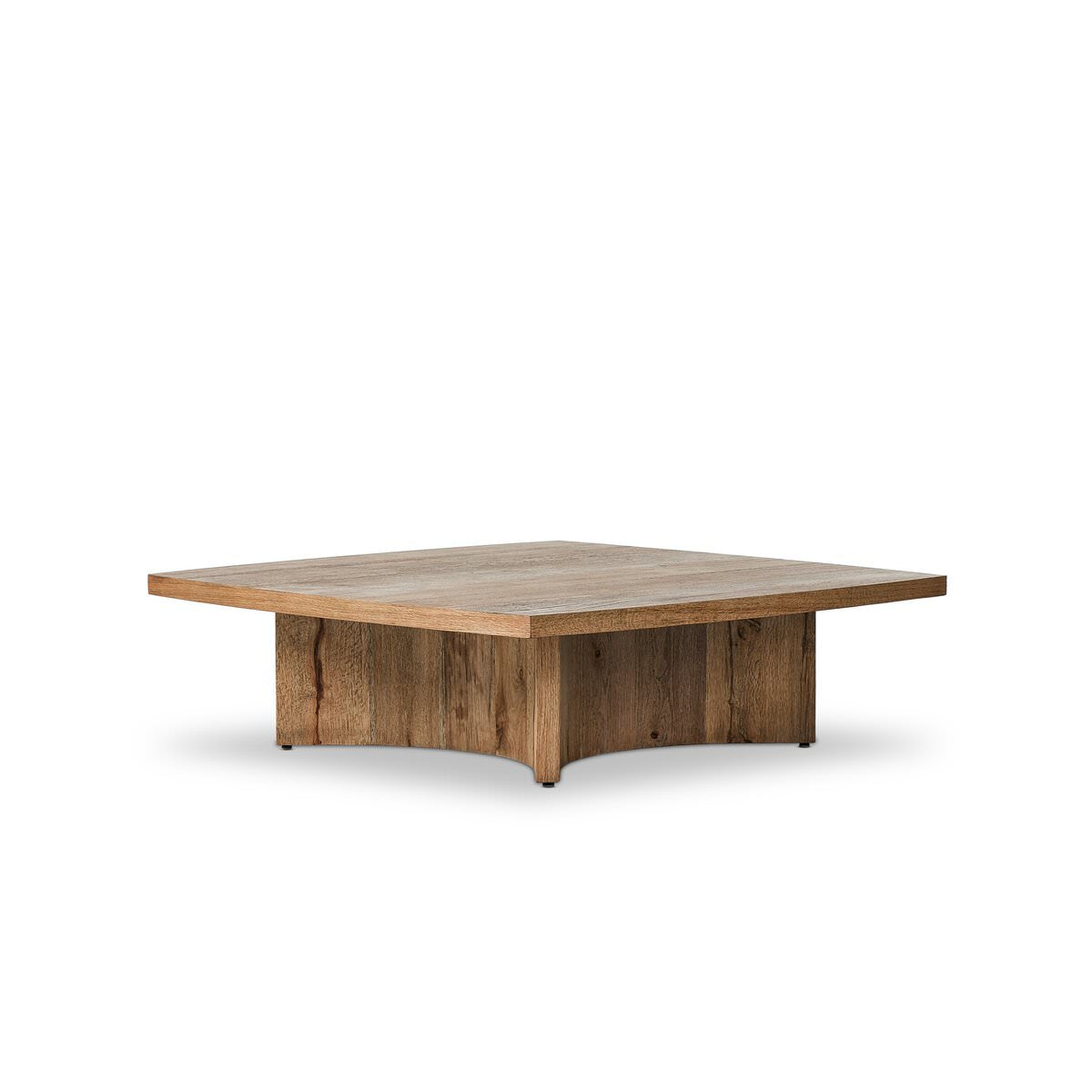 Four Hands Brinton Square Coffee Table in Rustic Oak Veneer