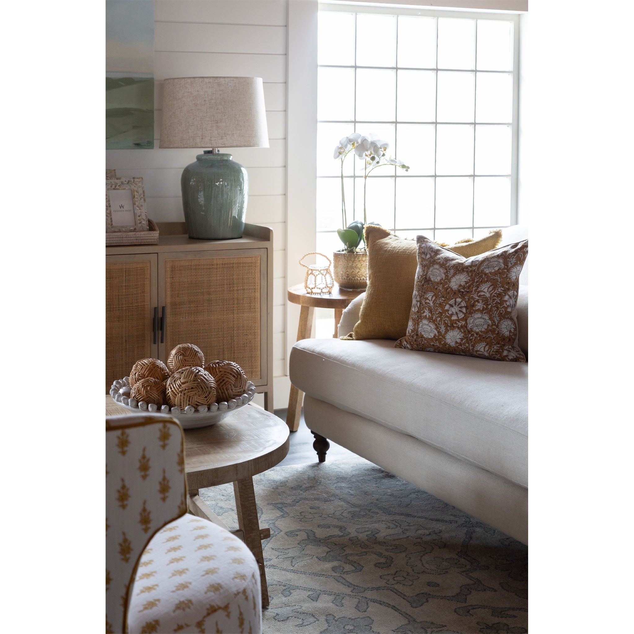 Sea + Sky Stoneware Lamp - Addison West 