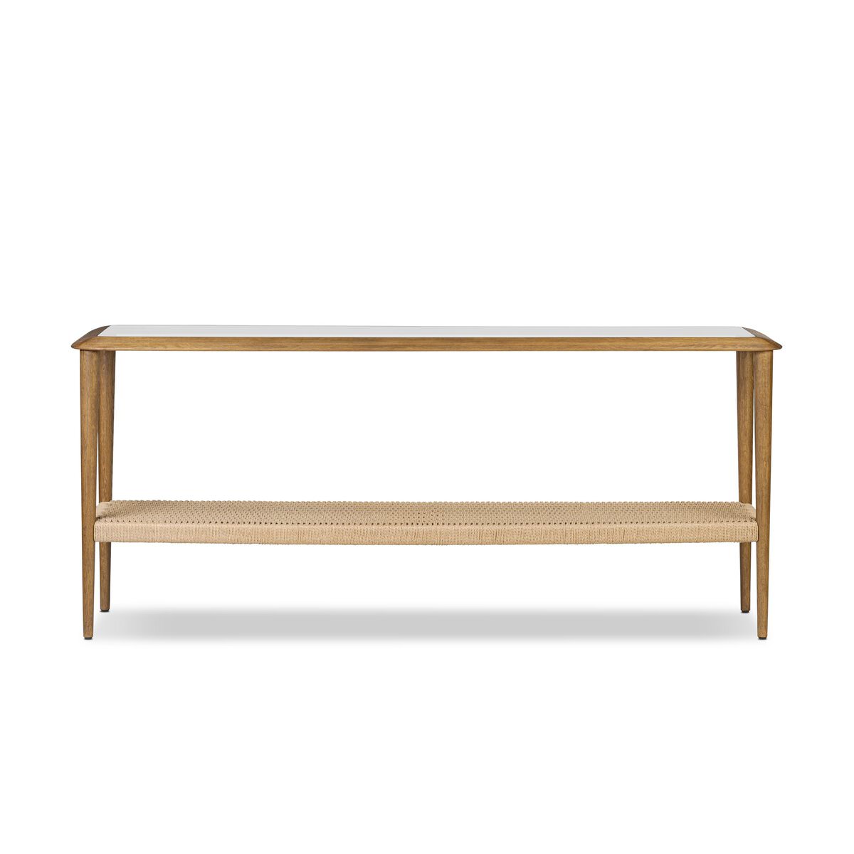 Four Hands Carmelo Console Table on a white background at Addison West