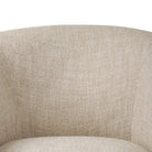 Close up of Four Hands Channing Swivel Chair in Yuma Cream on a white background at Addison West