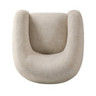 Top of Four Hands Channing Swivel Chair in Yuma Cream on a white background at Addison West