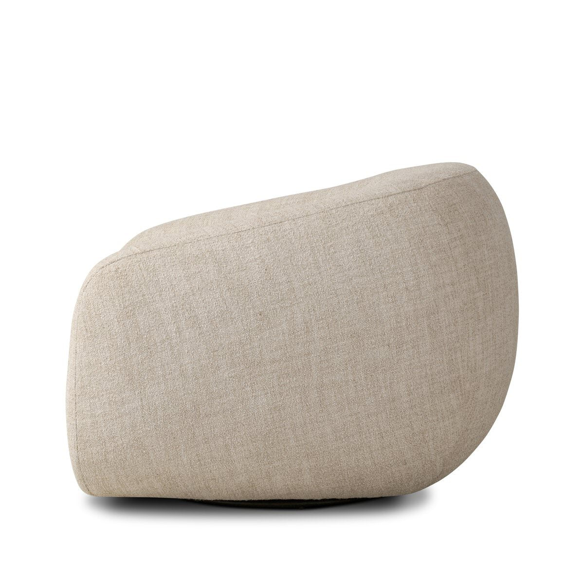 Four Hands Channing Swivel Chair in Yuma Cream on a white background at Addison West