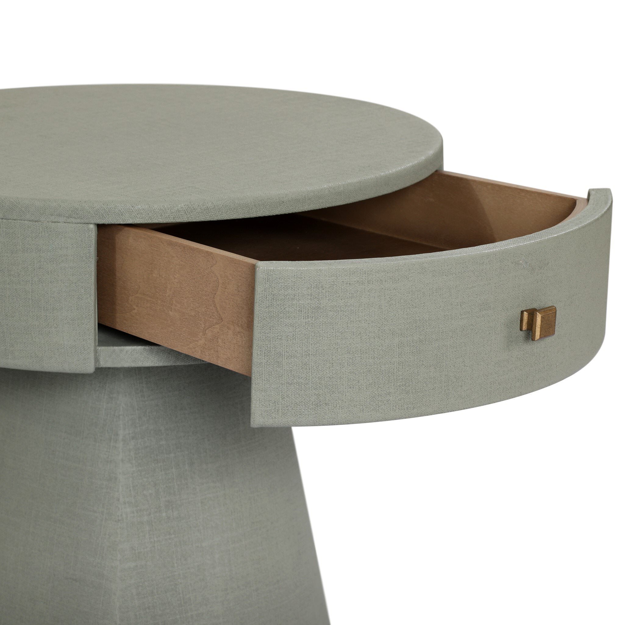 Four Hands Chiro Nightstand in Laurel Sage on white background at Addison West.