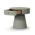 Four Hands Chiro Nightstand in Laurel Sage on white background at Addison West.