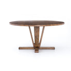 Four Hands Cobain Round 60" Dining Table in Reclaimed Mango on a white background