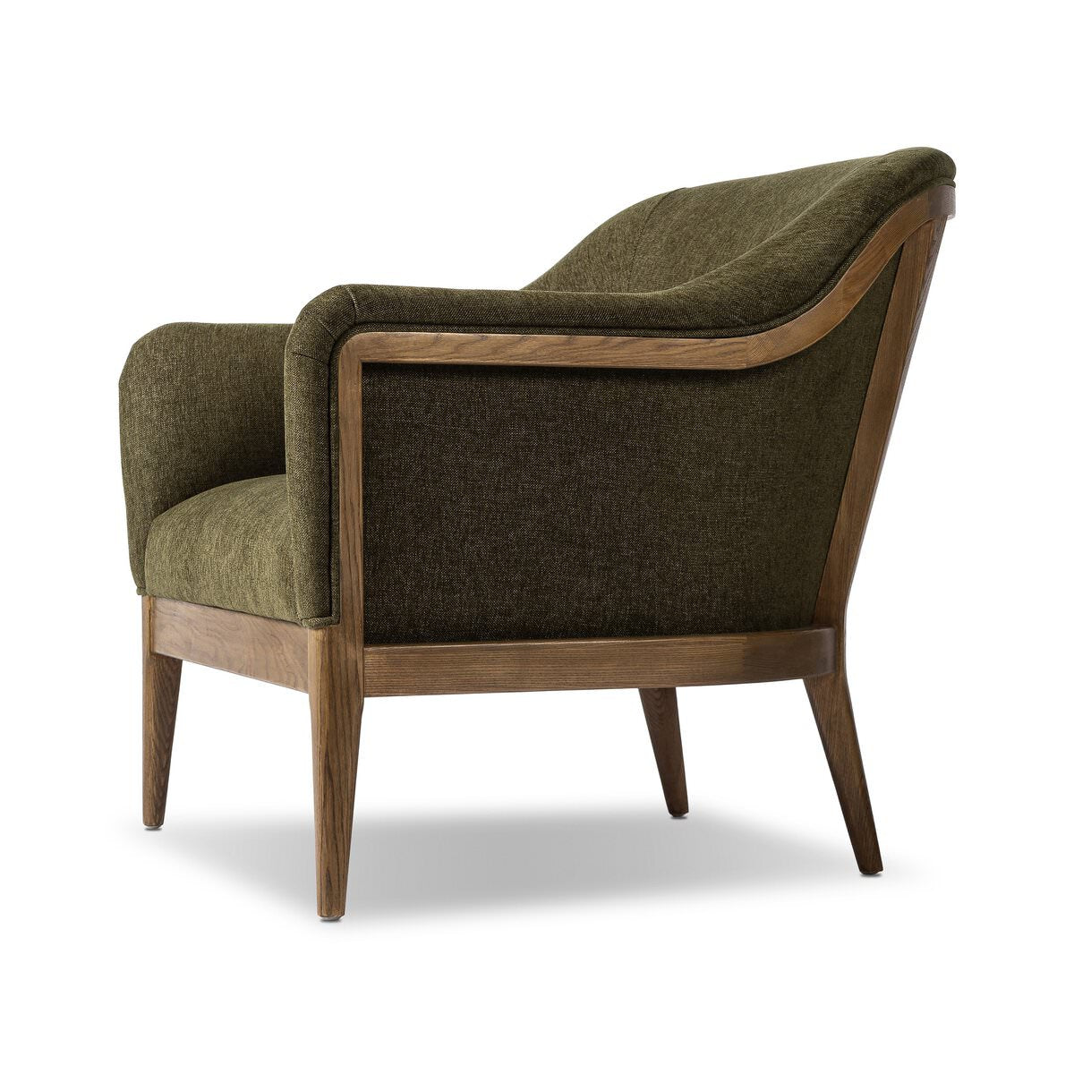 Four Hands Colston Chair in Sutton Olive on a white background at Addison West