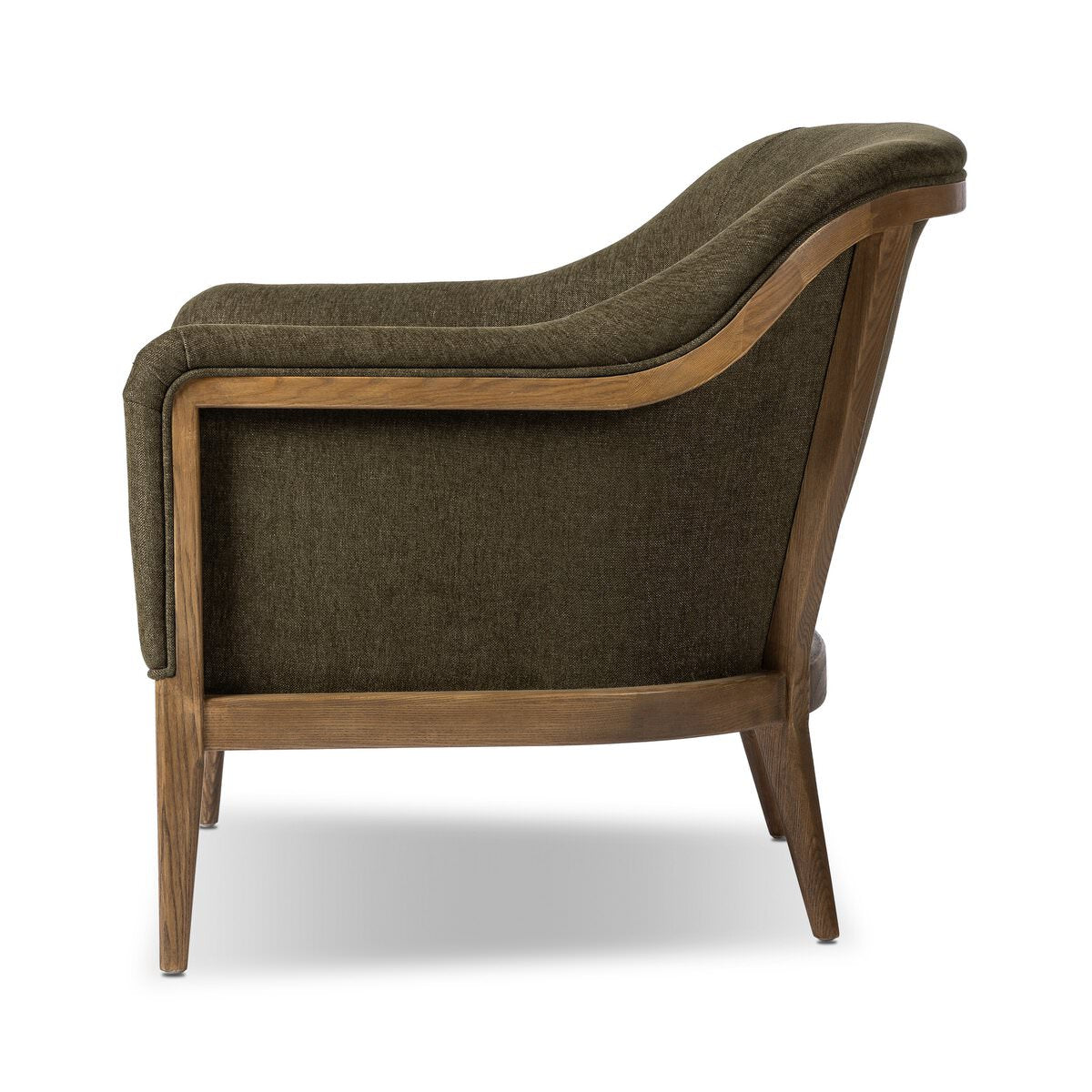 Four Hands Colston Chair in Sutton Olive on a white background at Addison West