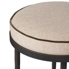 Close up of Four Hands Corinne Counter Stool in Alcala Taupe on white background at Addison West.