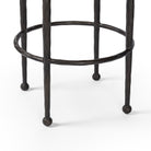 Close up of Four Hands Corinne Counter Stool in Ivan Stone on white background at Addison West.