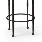 Close up of Four Hands Corinne Counter Stool in Ivan Stone on white background at Addison West.