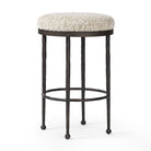 Four Hands Corinne Counter Stool in Ivan Stone on white background at Addison West.
