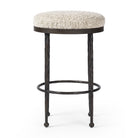 Four Hands Corinne Counter Stool in Ivan Stone on white background at Addison West.