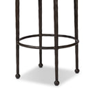 Close up of Four Hands Corinne Counter Stool in Surrey Ochre on a white background at Addison West.