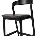 Four Hands Counter Stool in Sonoma Black on a white background at Addison West