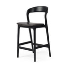 Four Hands Counter Stool in Sonoma Black on a white background at Addison West